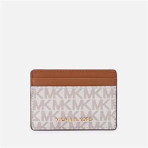 Michael Kors Women's Jet Set Card Holder, Vanilla 